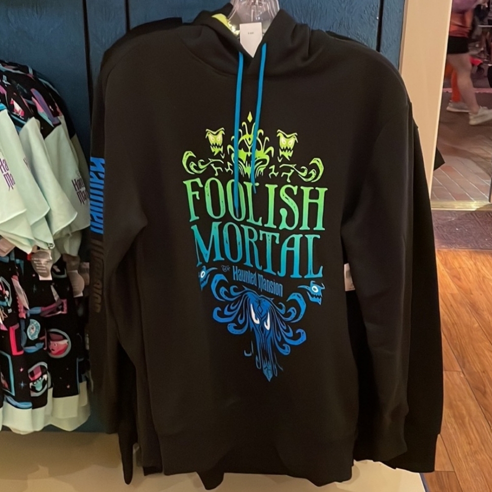 Disney Parks Haunted Mansion Foolish Mortals Long Hoodie Medium